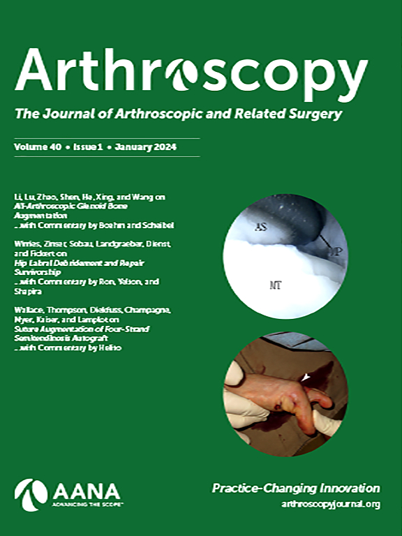 Go to journal home page - Arthroscopy: The Journal of Arthroscopic & Related Surgery